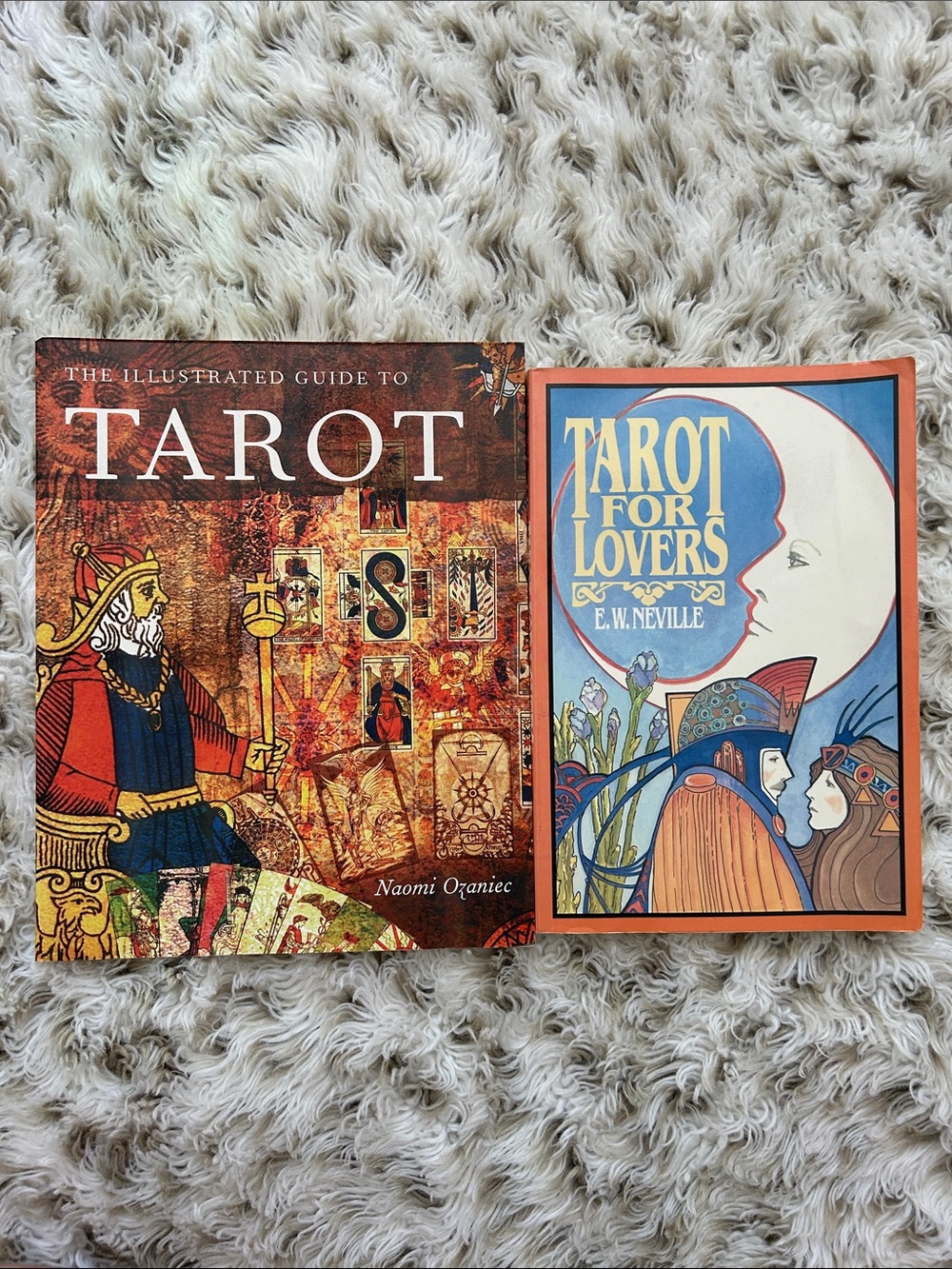 Tarot Coffee Table Book Set - Orange & Multi-Color Covers